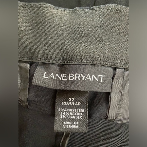 Lane Bryant Womens Plus Size 22 Black Straight Leg Dress Pants - Picture 5 of 5